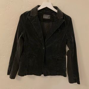 Anthropologie Marrakech “Tabitha” slate blue gray velvet blazer size Medium